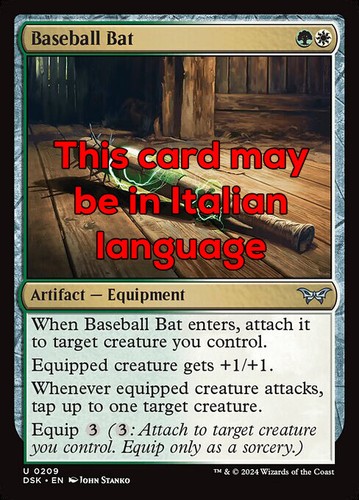 Mtg baseball bat - mtg,